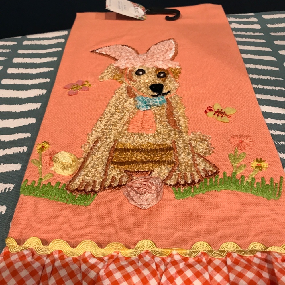 Pier 1 Easter Embroidered Hand Towel Retired